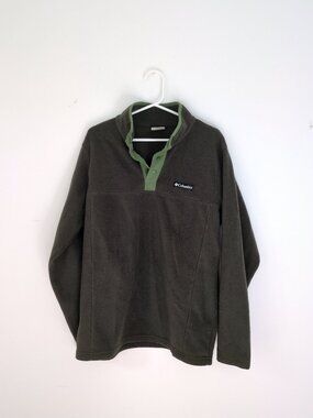 Men's Columbia Fleece in Dark Olive